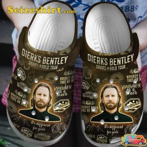 Dierks Bentley Music Drunk on a Plane Gravel Gold Tour Concert Comfort Clogs