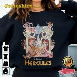 Disney Hercules Zeus God Legend Comfort Colors Cartoon T-Shirt