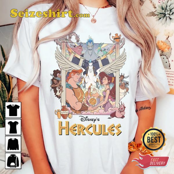 Disney Hercules Zeus God Legend Comfort Colors Cartoon T-Shirt