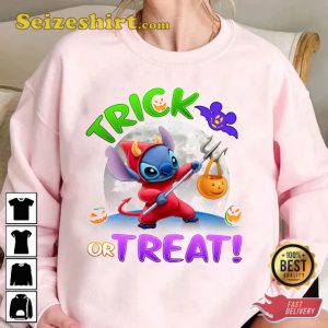 Disney Stitch Trick Or Treat Halloween Disney Party 2023 Costume T-Shirt