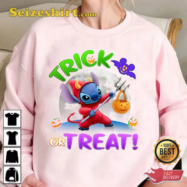 Disney Stitch Trick Or Treat Halloween Disney Party 2023 Costume T-Shirt