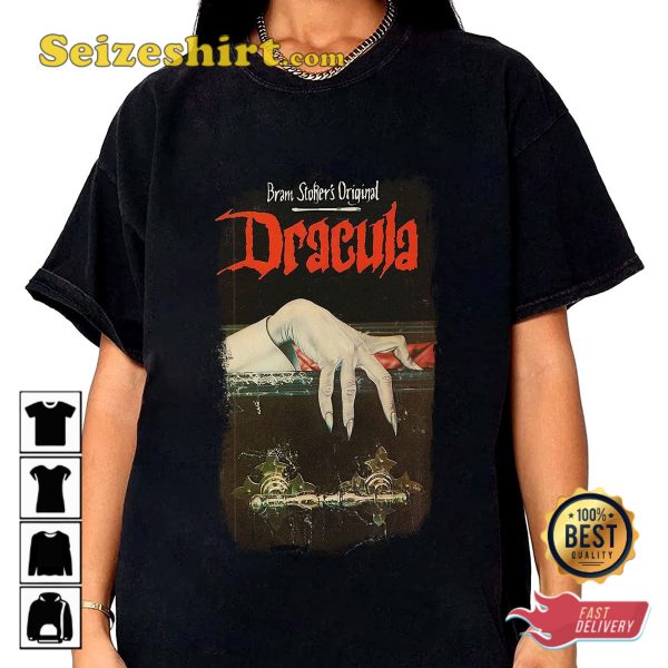 Dracula Movie Poster Vampire Bam Stories Spooky Vibes Unisex T-Shirt