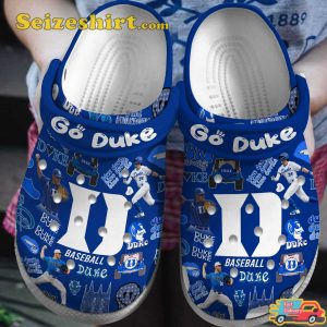 Duke Blue Devils Ncaa Sport Baseball Go Duke Comfort Clogs