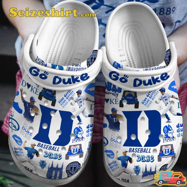 Duke Blue Devils Ncaa Sport Baseball Go Duke Comfort Clogs