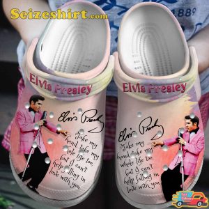 Elvis Presley Singer Music Take My Hands Take My Whole Life Too Rock Fans Comfort Clogs