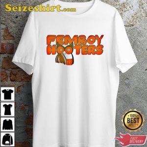 Femboy Hooters Owl Boobs Bird Logo America Usa T-shirt