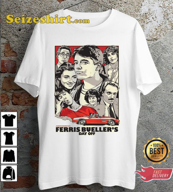 Ferris Buellers Day Off Teen Comedy Movie T-Shirt