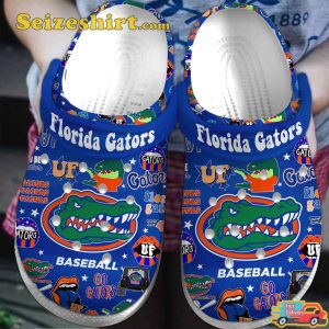 Florida Gators Ncaa Sport Go Gators UF Baseball Comfort Clogs