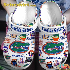 Florida Gators Ncaa Sport Go Gators UF Baseball Comfort Clogs