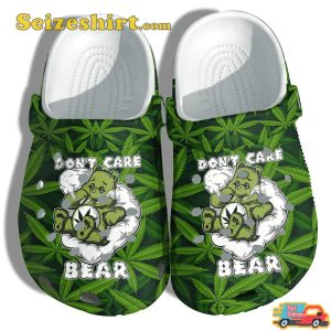 Fluffy Cloudy Bear Smoker Illusion Smoking Comfort Clogs