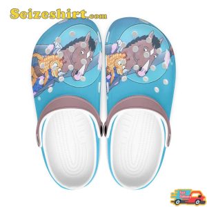 Footwearmerch Bojack Horseman Cartoon Tv Series American Adult Animated Psychological Comedy Comfort Clogs