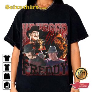 Freddy Krueger Vintage A Nightmare On Elm Street Movie Spooky Vibes Unisex T-Shirt