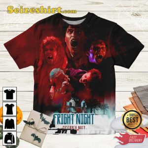 Fright Night Vampire Film Tom Holland Horror Movie Enthusiast T-Shirt