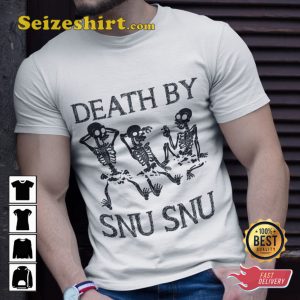 Futurama Death By Snu Snu Skeleton Silly and Fun Unisex T-Shirt