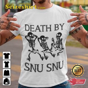 Futurama Death By Snu Snu Skeleton Silly and Fun Unisex T-Shirt