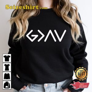 God Is Greater Than The Highs And Lows Logo Symbol Designed Christian T-Shirt