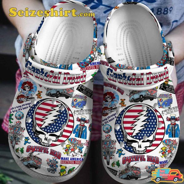 Grateful Dead Touch of Grey Jams Music Trendy Comfort Clogs