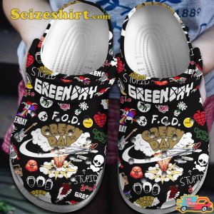 Green Day Band Music American Idiot Anthems Trendy Comfort Clogs