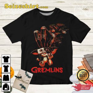 Gremlins Mischievous Folklore Movie Black Comedy Horror Halloween T-Shirt