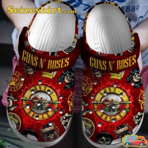 Guns N Rose Music Band Hard Rock Paradise City Comfort Clogs