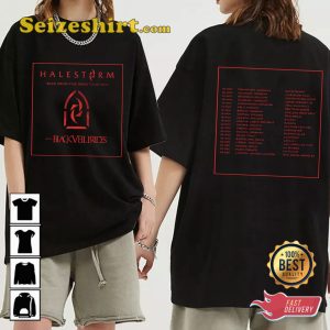 Halestorm With Black Veil Brides Back From The Dead Tour 2023 T-shirt