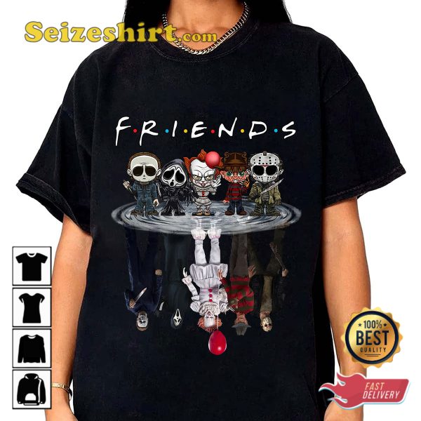 Halloween Movies Characters Friends T-shirt