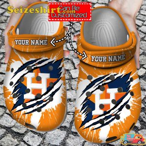 Hastros Ripped Claw Houston Astros Shine as Astros Constellation Baseball Comfort Clogs
