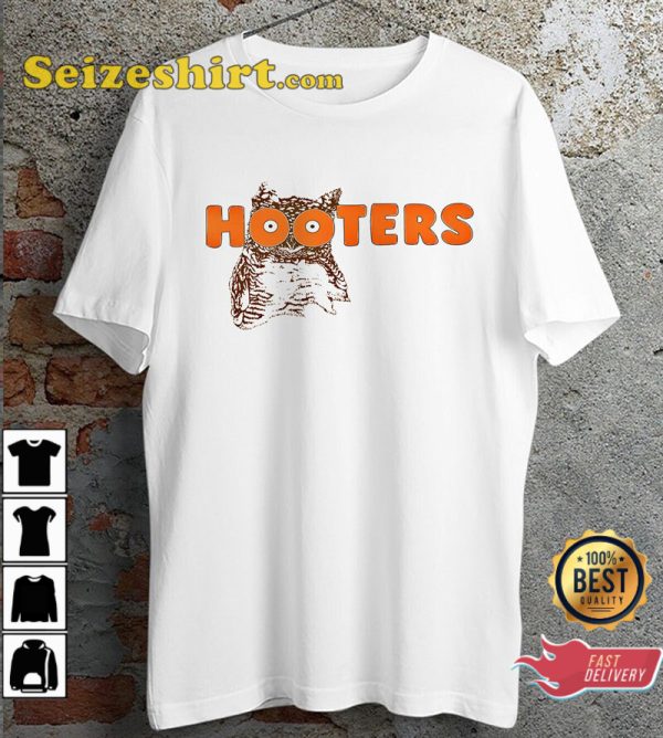 Hooters Owl Boobs American Sexy Waitress Funny Vibes Unisex T-Shirt