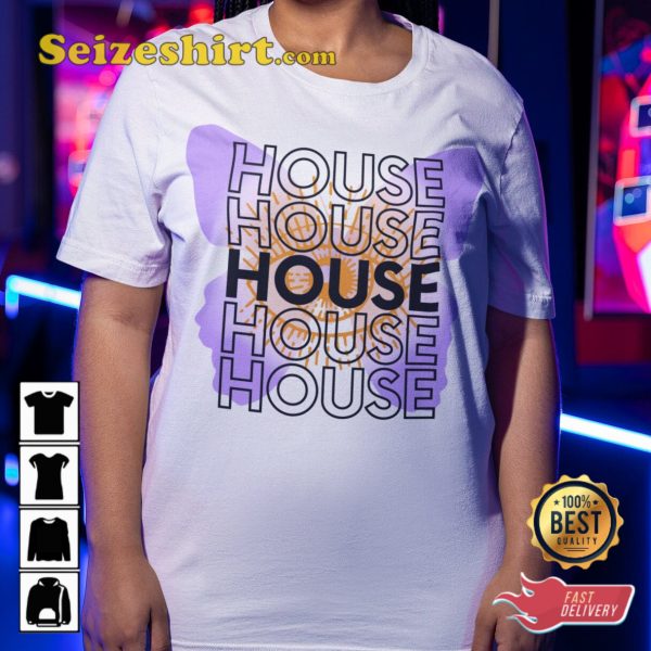 House Music Rave Four On The Floor Festival T-Shirt