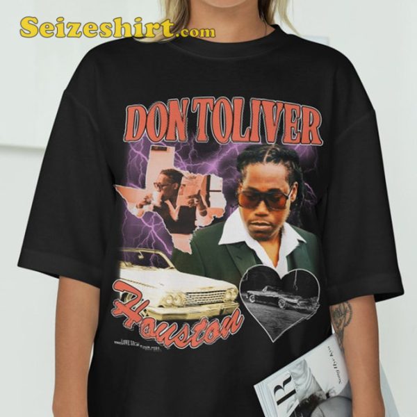 Houston Don Toliver Rapper Fan Love Sick Tour Concert T-Shirt