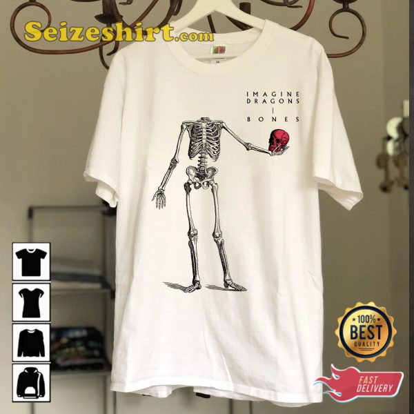 Imagine Dragons Bones Mercury Act 2 Skeleton Concert Outfit T-Shirt