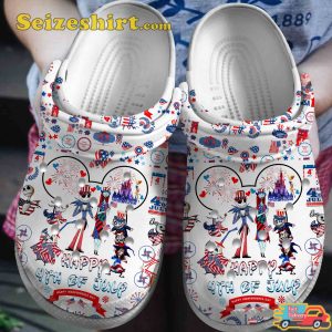 Independence Day Happy 4th Of July Disney Comfort Clogs