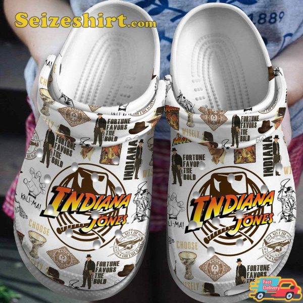 Indiana Jones Movie Fortune Favors The Gold Trendy Comfort Clogs