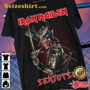 Iron Maiden Senjutsu Samurai Rock Metalica Halloween T-Shirt