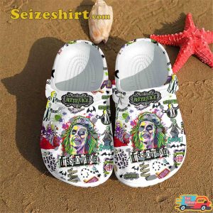 It is Show Time Beetlejuice Classic Film Tribute Comfort Clogs