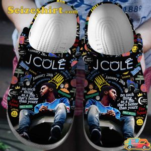 J Cole Rapper To Summer From Cole Melodies Music Comfort Clogs