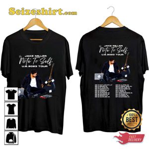 Jake Miller Note To Self Tour 2023 Fan Concert T-Shirt