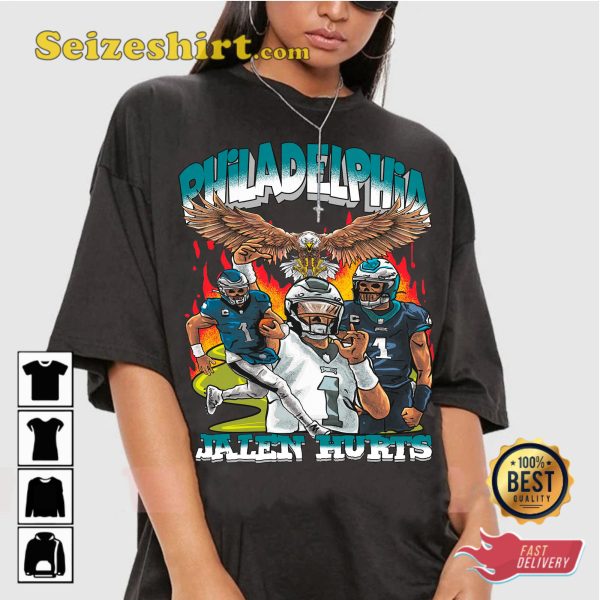 Jalen Hurts Philadelphia Eagles Hurts Football T-Shirt