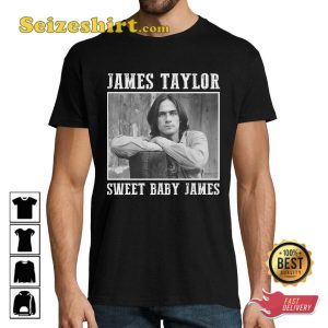 James Taylor Sweet Baby James Fire and Rain Music Unisex T-Shirt