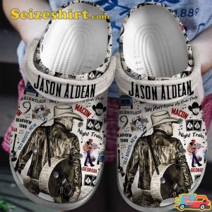 Jason Aldean Music Rearview Town Melodies Comfort Clogs