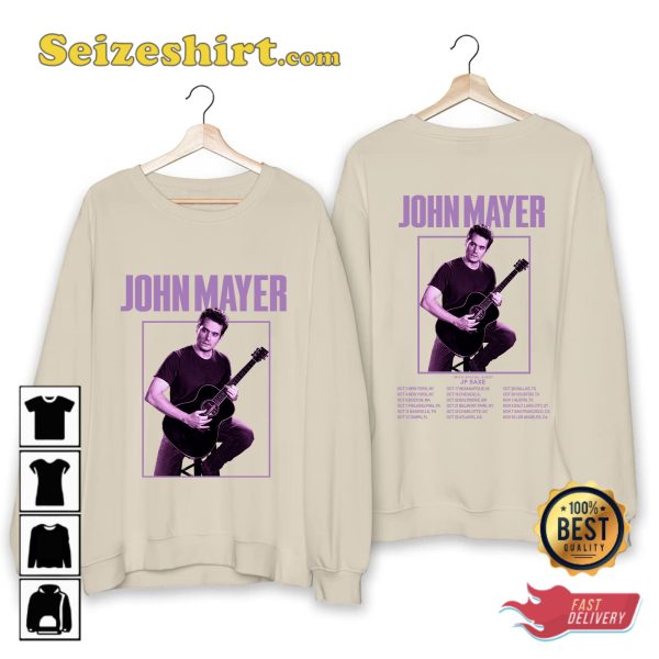 John Mayer Fall Solo Tour 2023 Acoustic Vibes Concert T-Shirt