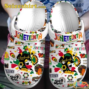 Juneteenth 1865 Celebrate Freedom Week Comfort Clogs