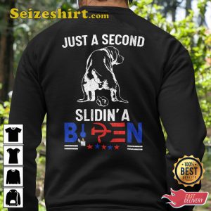 Just A Second Slidin A B Funny Meme Veterans T-Shirt