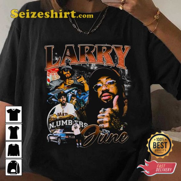 Larry June Larrys Market Run 2023 World Concert Fan Tribute T-Shirt