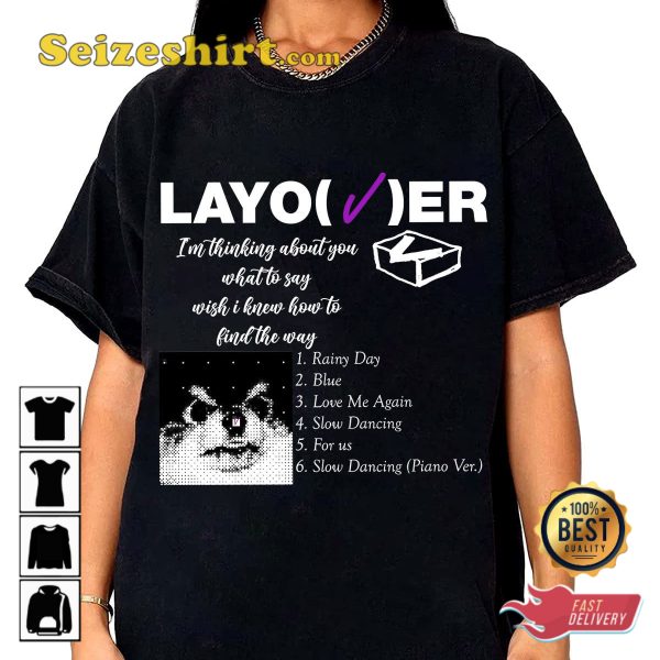 Layover Tracklist Bts V Layover Album Yeontan Kpop Music Trendy T-Shirt