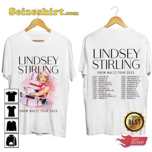 Lindsey Stirling Snow Waltz 2023 Tour Snow Waltz Singer Concert T-Shirt