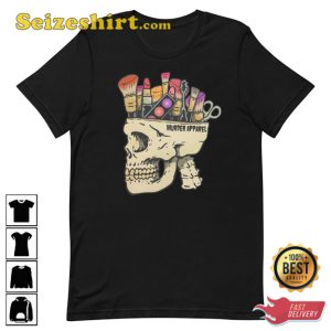 Make Up Addict Skull Halloween T-Shirt