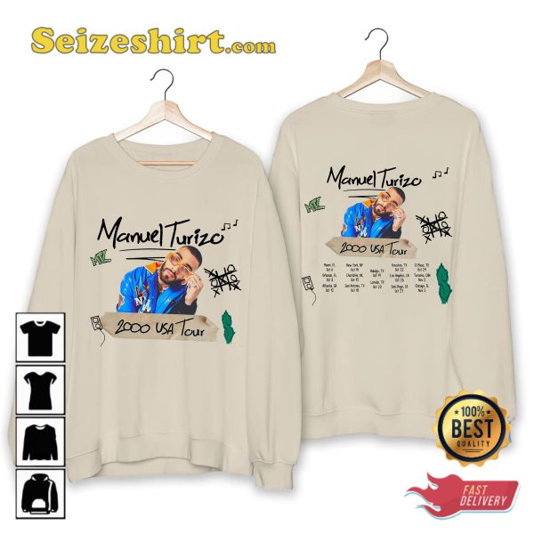 Manuel Turizo Us Tour 2023 Concert Fans Tribute T-Shirt