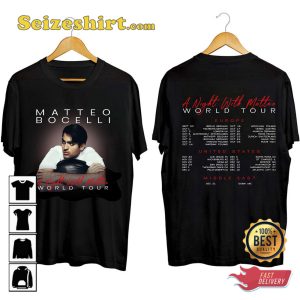 Matteo Bocelli A Night With Matteo World Tour 2023 T-shirt