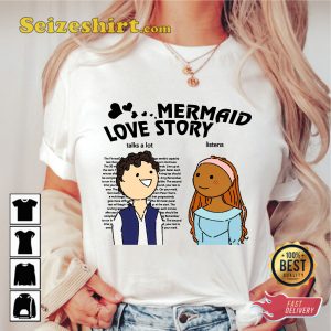 Mermaid Love Story The Little Mermaid Parody Ariel Eric Prince FunnyMovie T-Shirt